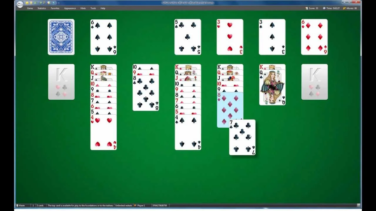 Free online solitaire full screen